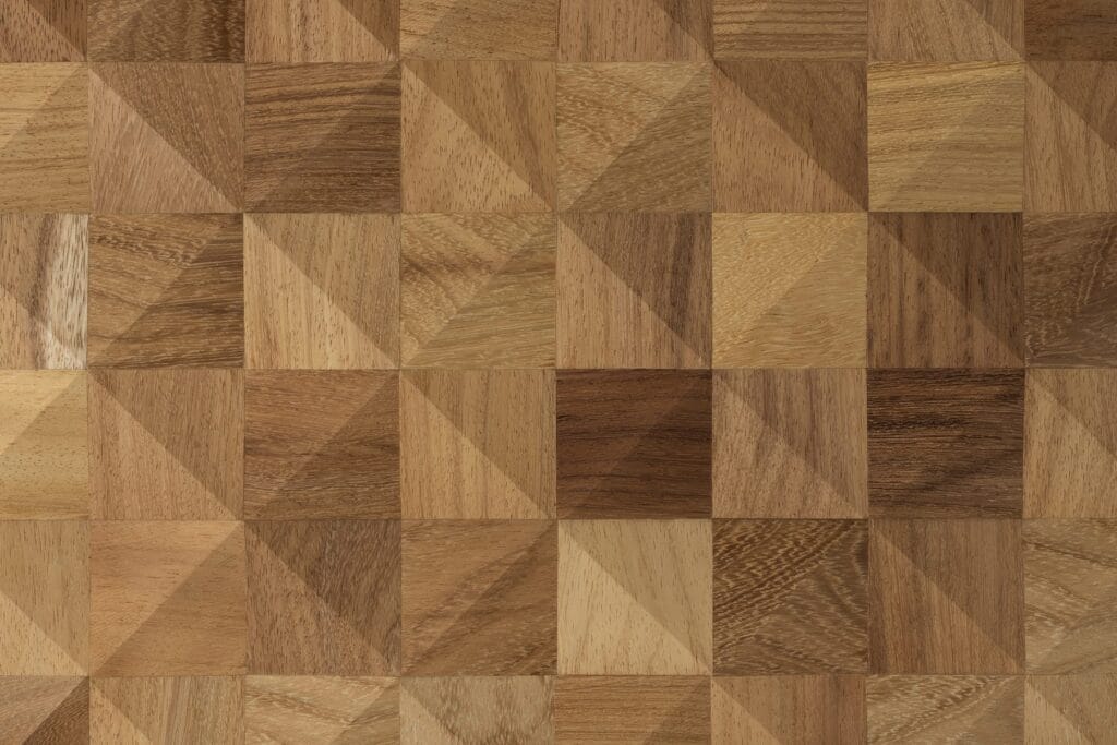 Kota 58 golden Iroko 3D wood wall panel, EmotionWood