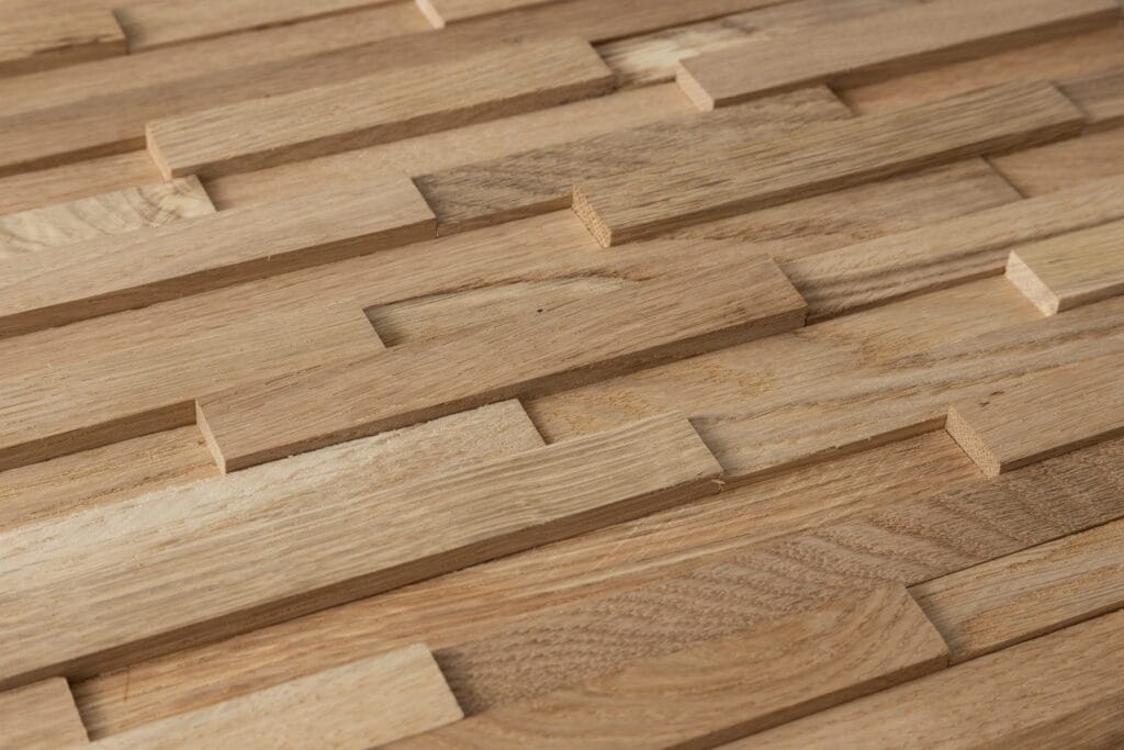 Noble oak wood panel detail