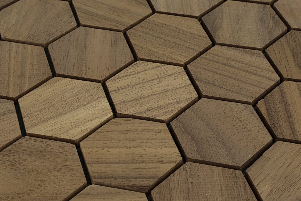 Promenade 3D thermo abachi honeycomb wood wall panel, EmotionWood