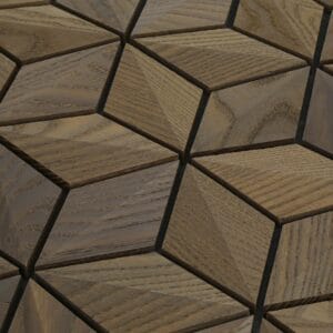 Quartz thermoash three-dimensional cube wood wall panel