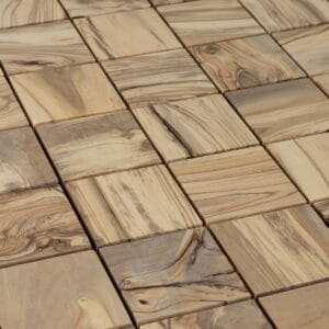 Square 70 olive 3D cube wall tile, EmotionWood